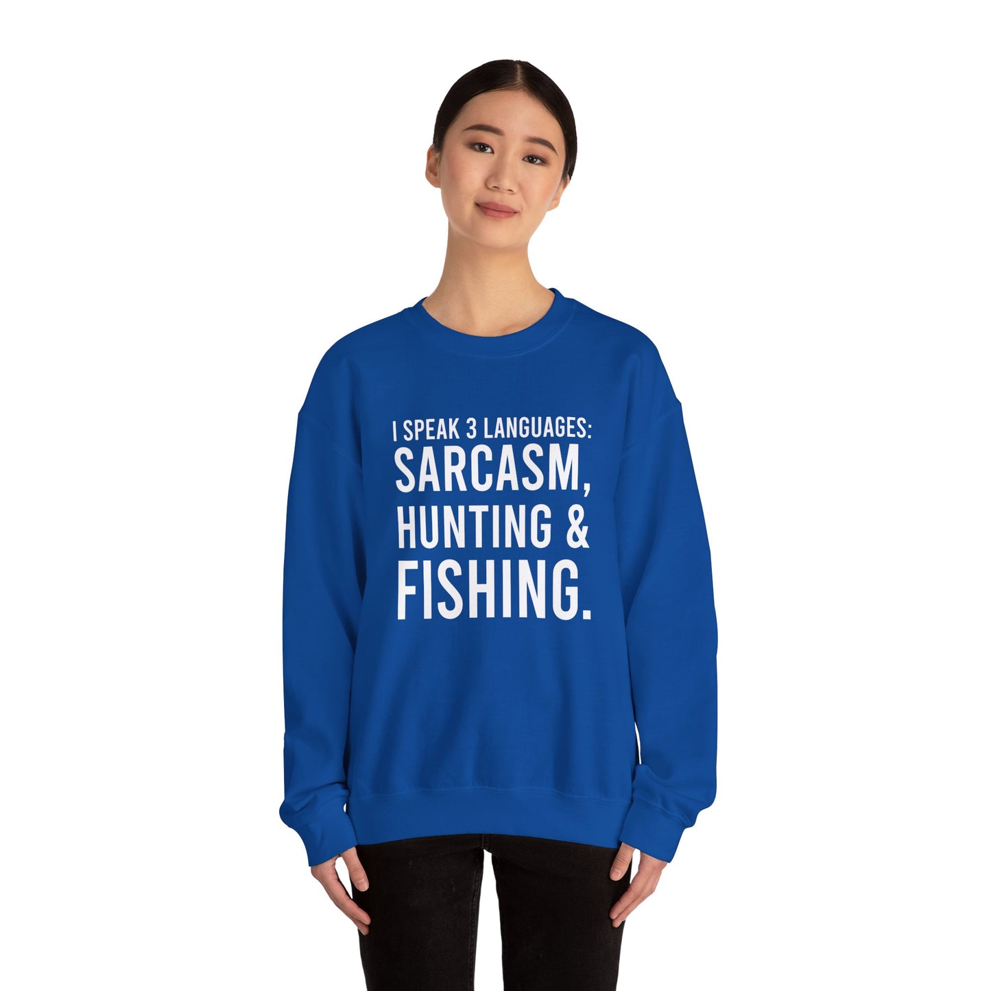 3 languages Unisex Heavy Blend™ Crewneck Sweatshirt