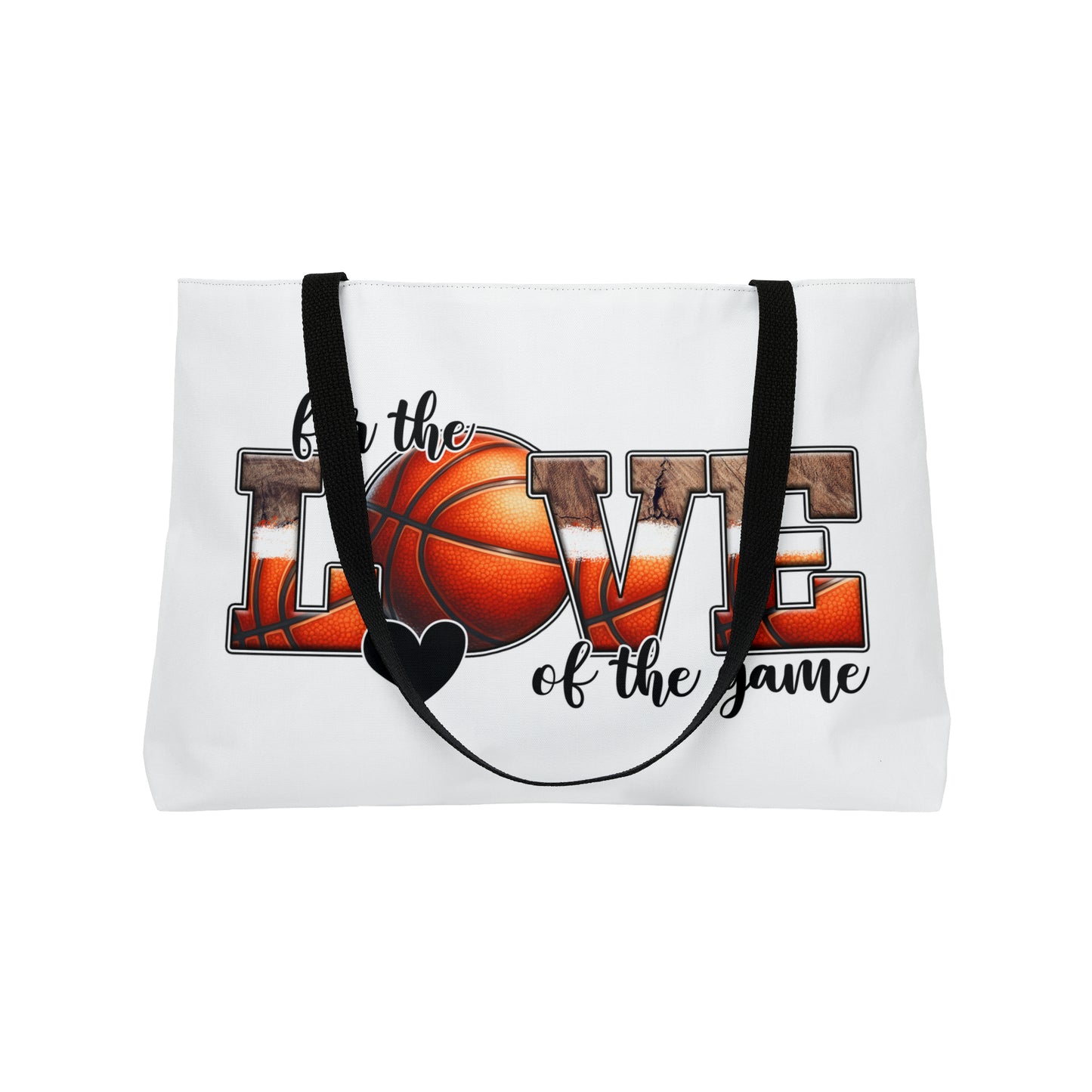 For the Love of the Game Basketball Weekender Tote Bag
