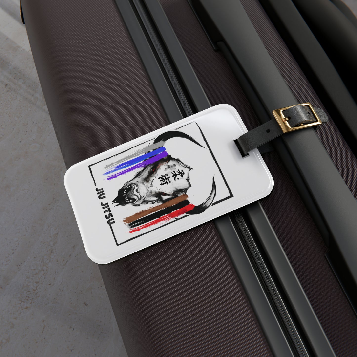 Bull Head Jiu Jitsu Luggage Tag