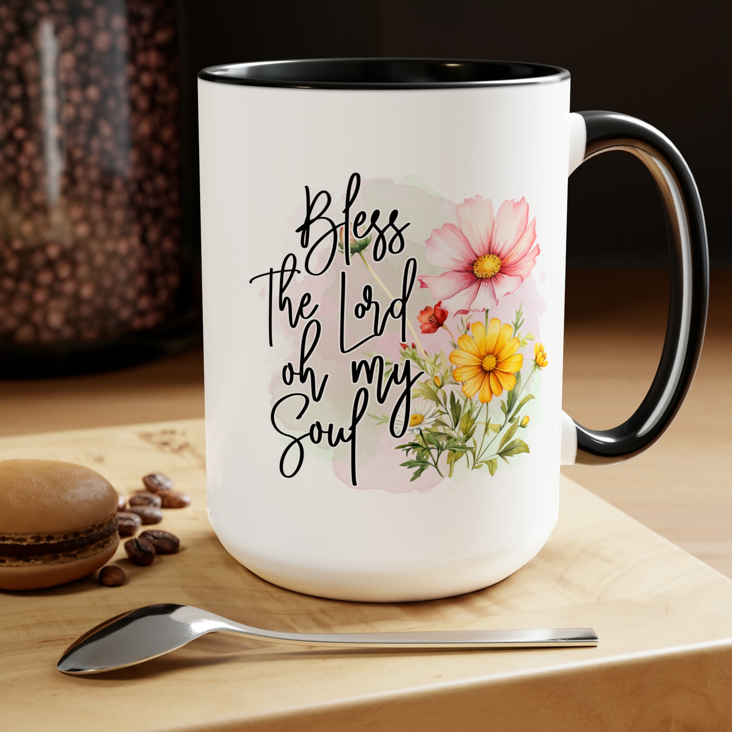 Bless the Lord Two-Tone Coffee Mugs, 15oz