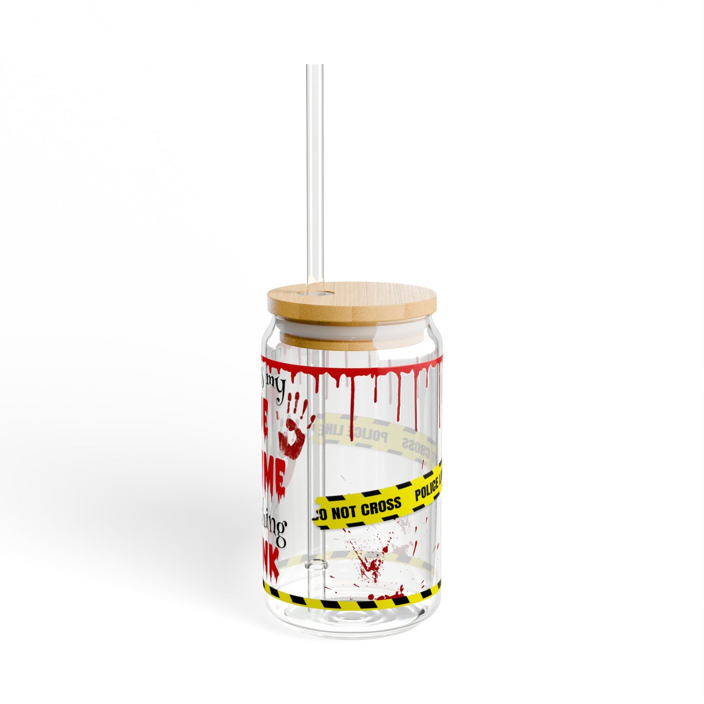 True Crime Sipper Glass, 16oz