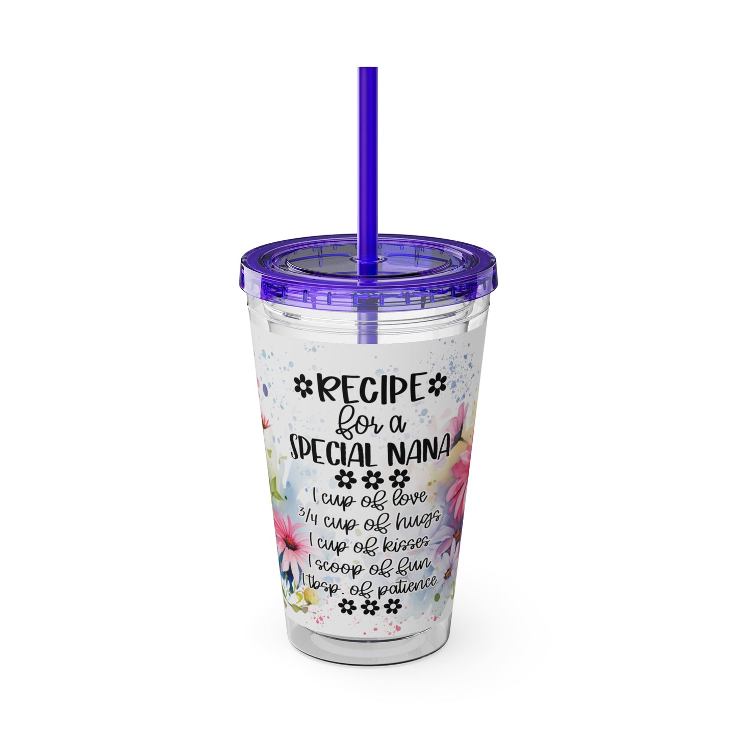 Nana Sunsplash Tumbler with Straw, 16oz