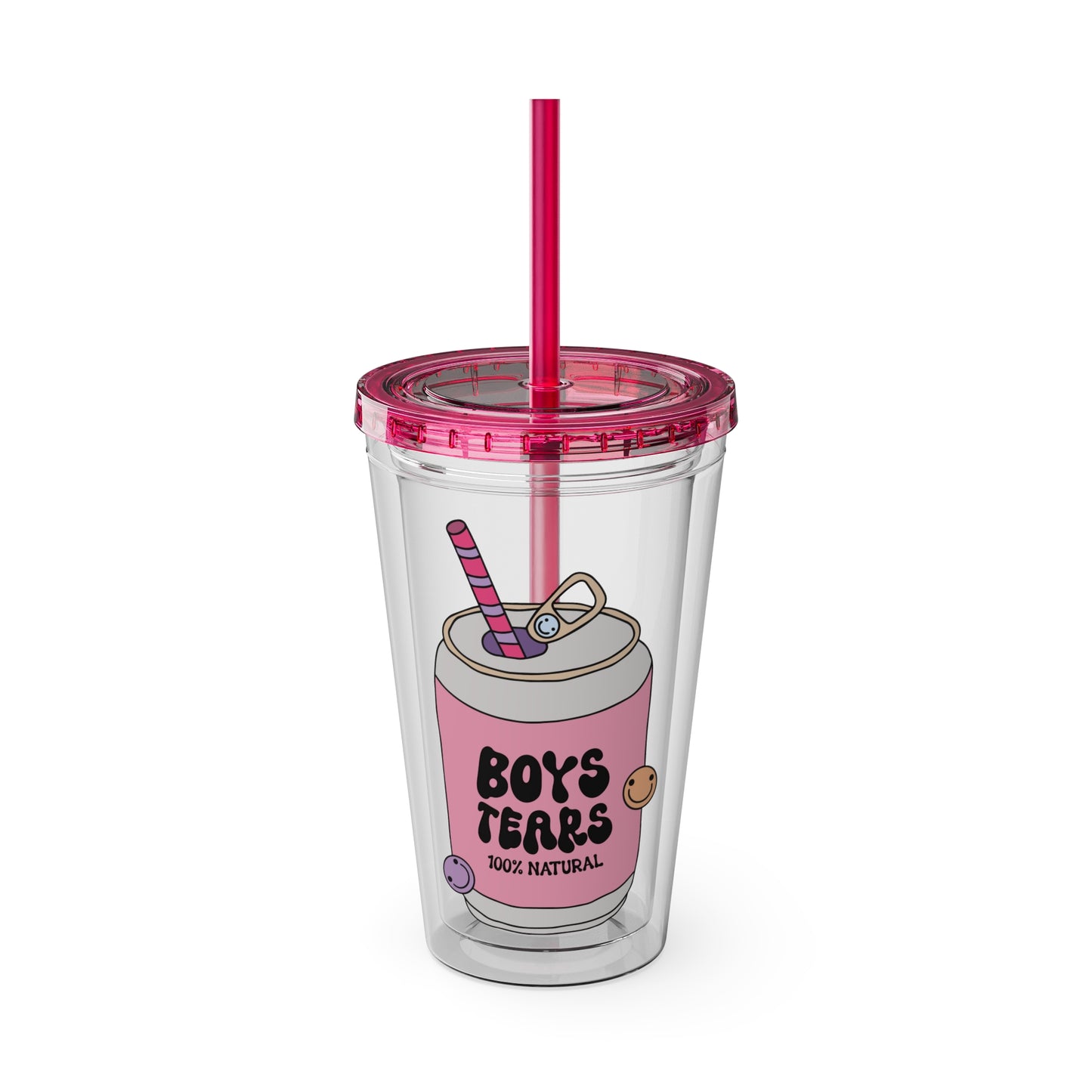 Boys Tears Sunsplash Tumbler with Straw, 16oz