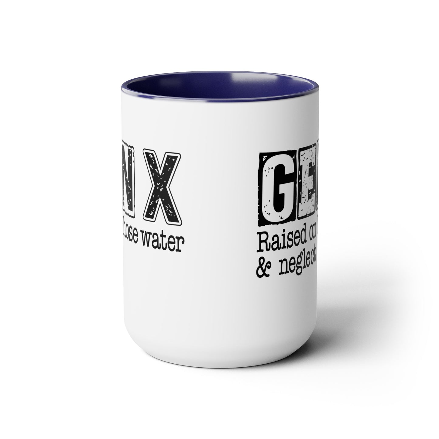 Gen X Two-Tone Coffee Mugs, 15oz