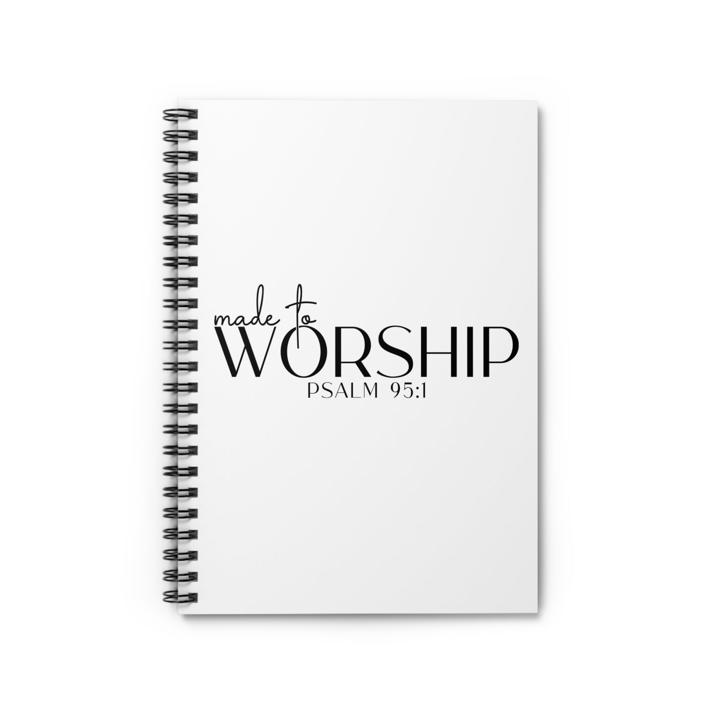 Worship Spiral Notebook - Ruled Line