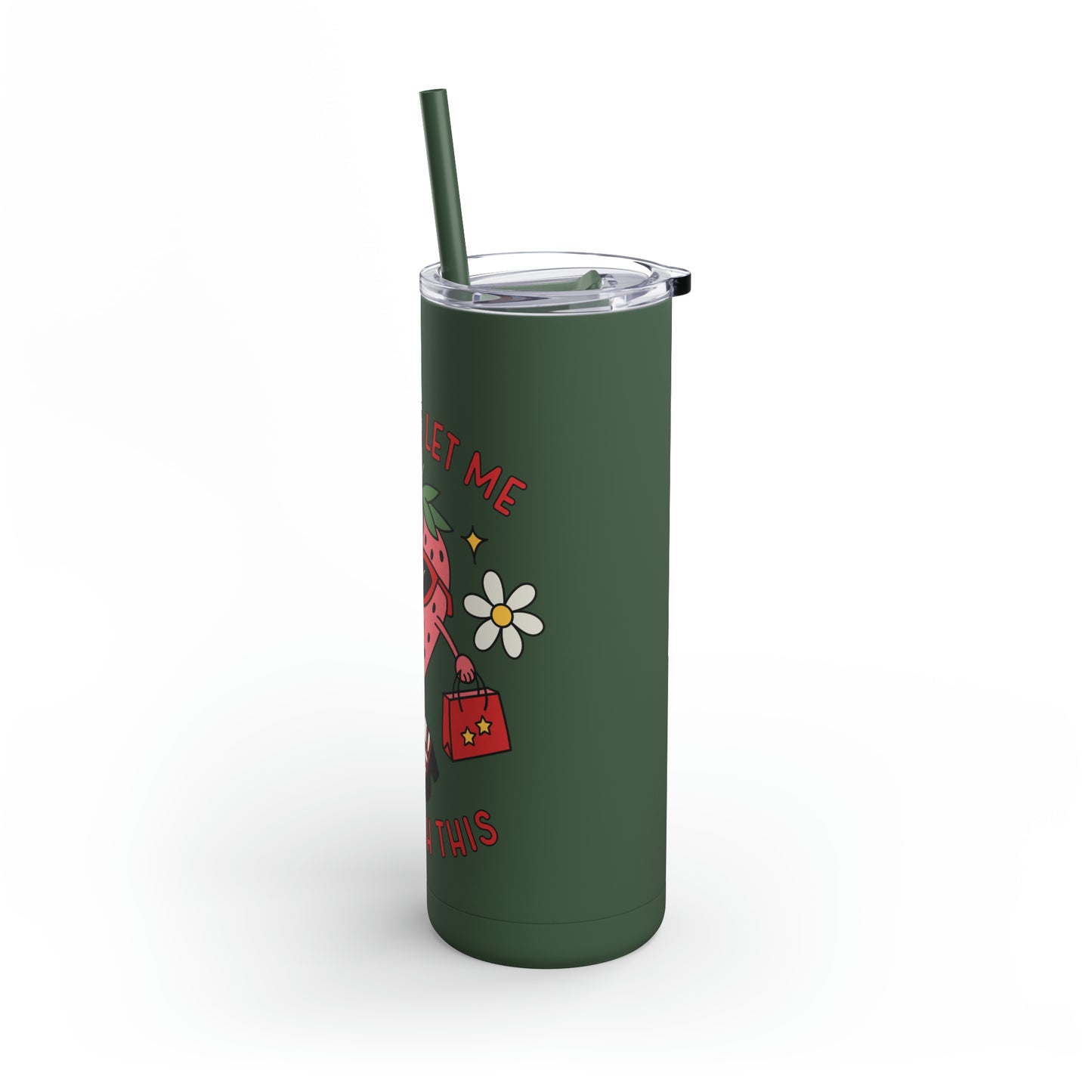Girl Math Maars Maker Skinny Matte Tumbler, 20oz