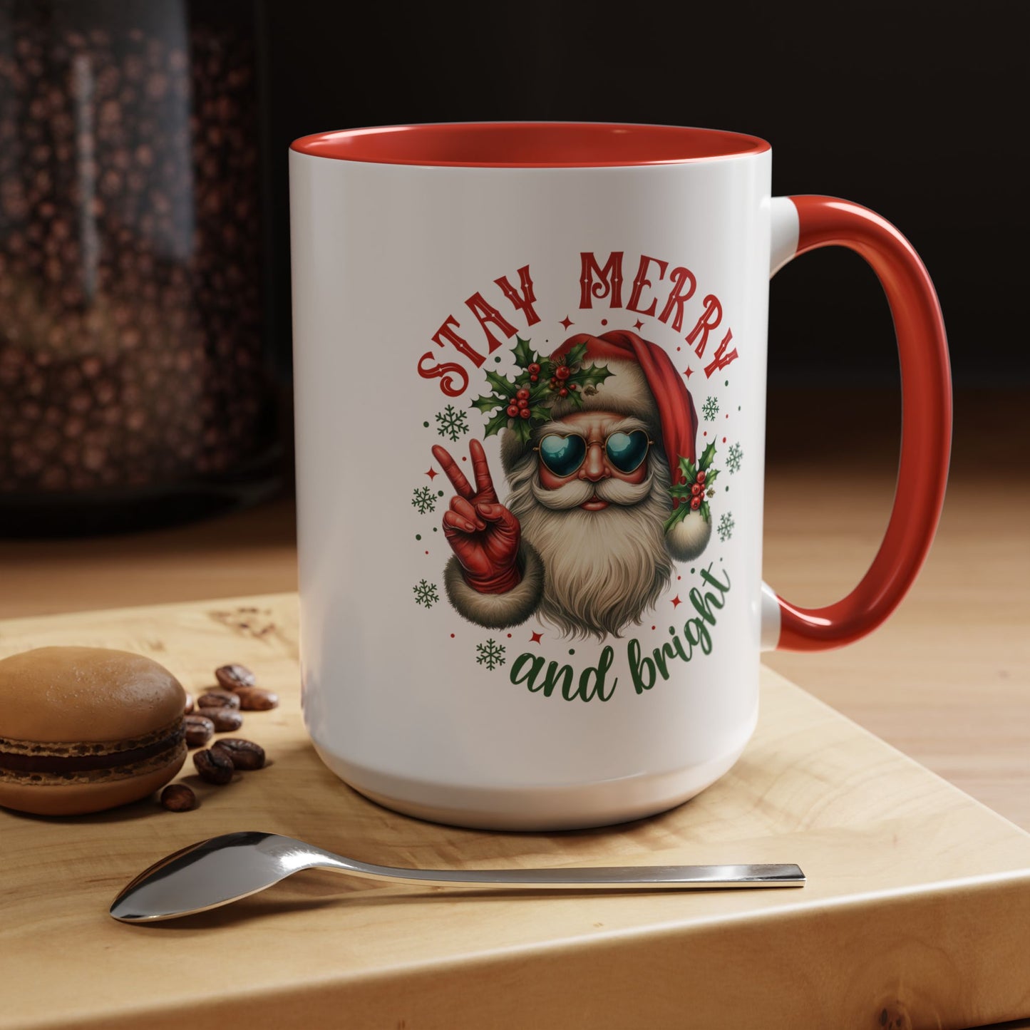 Stay Merry Accent Coffee Mug (11, 15oz)