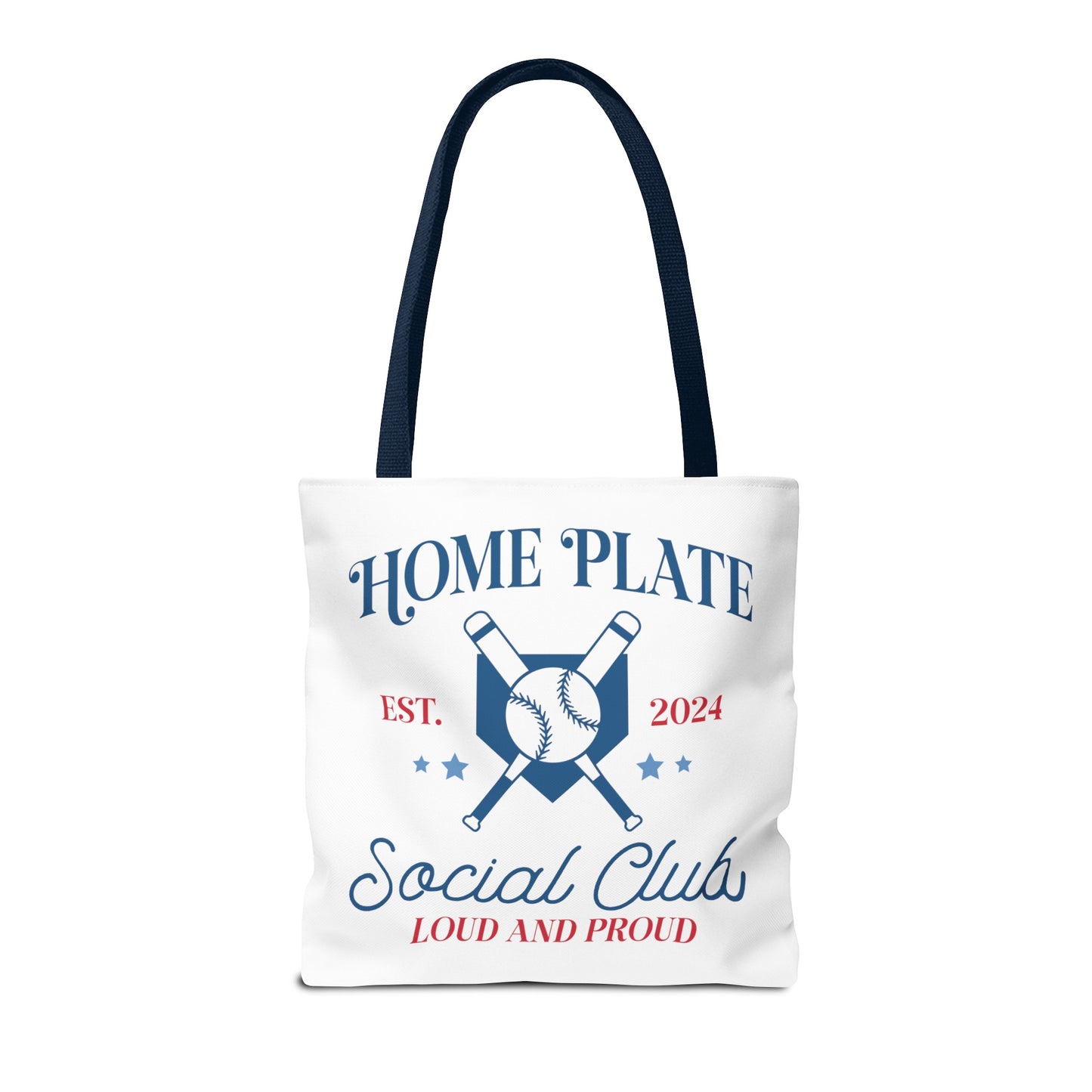 Home Plate Social Club Tote Bag (AOP)
