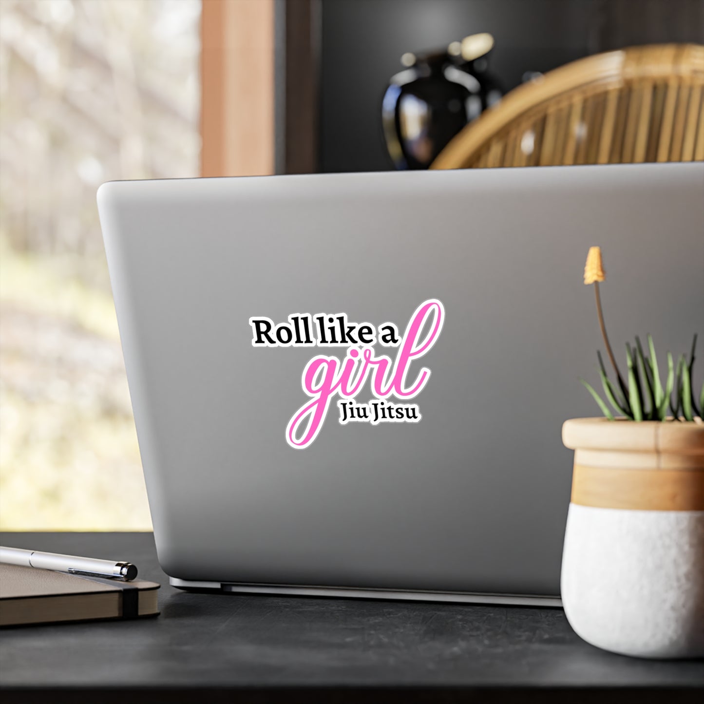 Roll Like A Girl Kiss-Cut Vinyl Decals