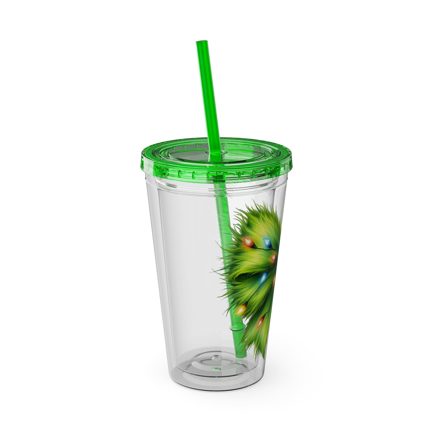 Grinch Bow Sunsplash Tumbler with Straw, 16oz