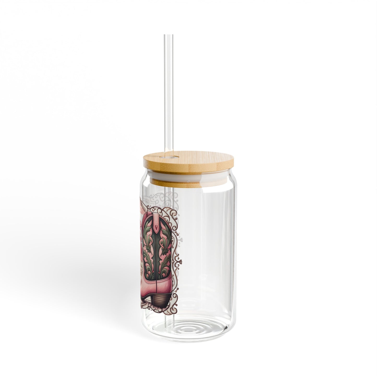 Giddy Up Cowgirl Sipper Glass, 16oz