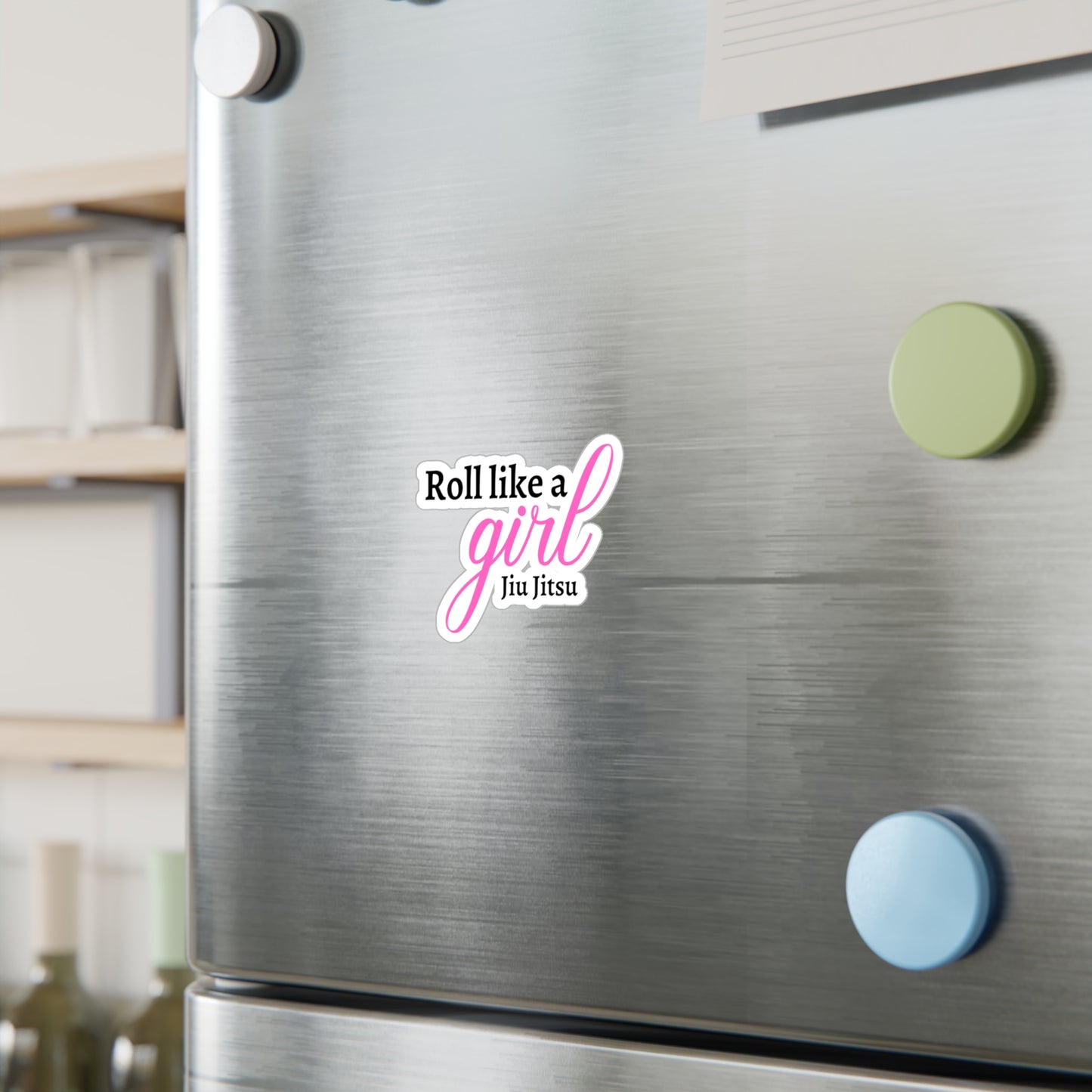 Roll Like A Girl Kiss-Cut Vinyl Decals