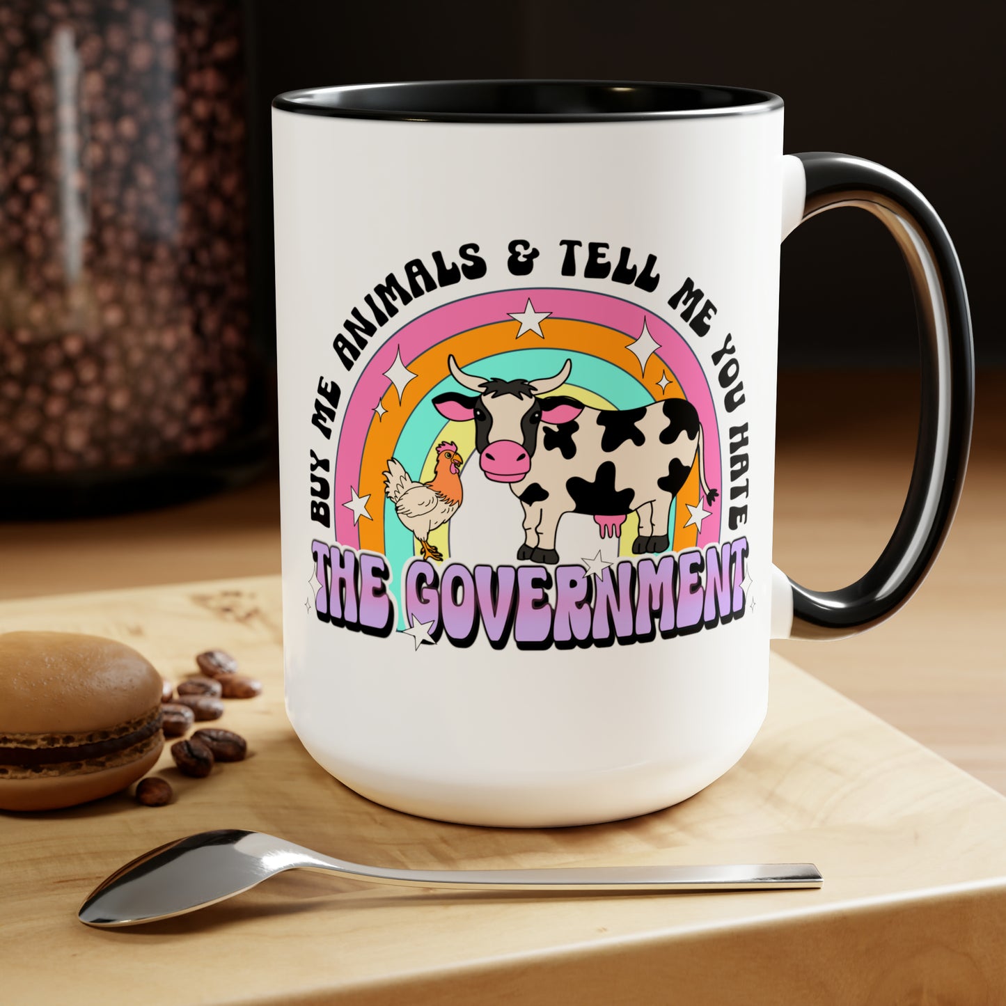 Buy Me Animals Two-Tone Coffee Mugs, 15oz