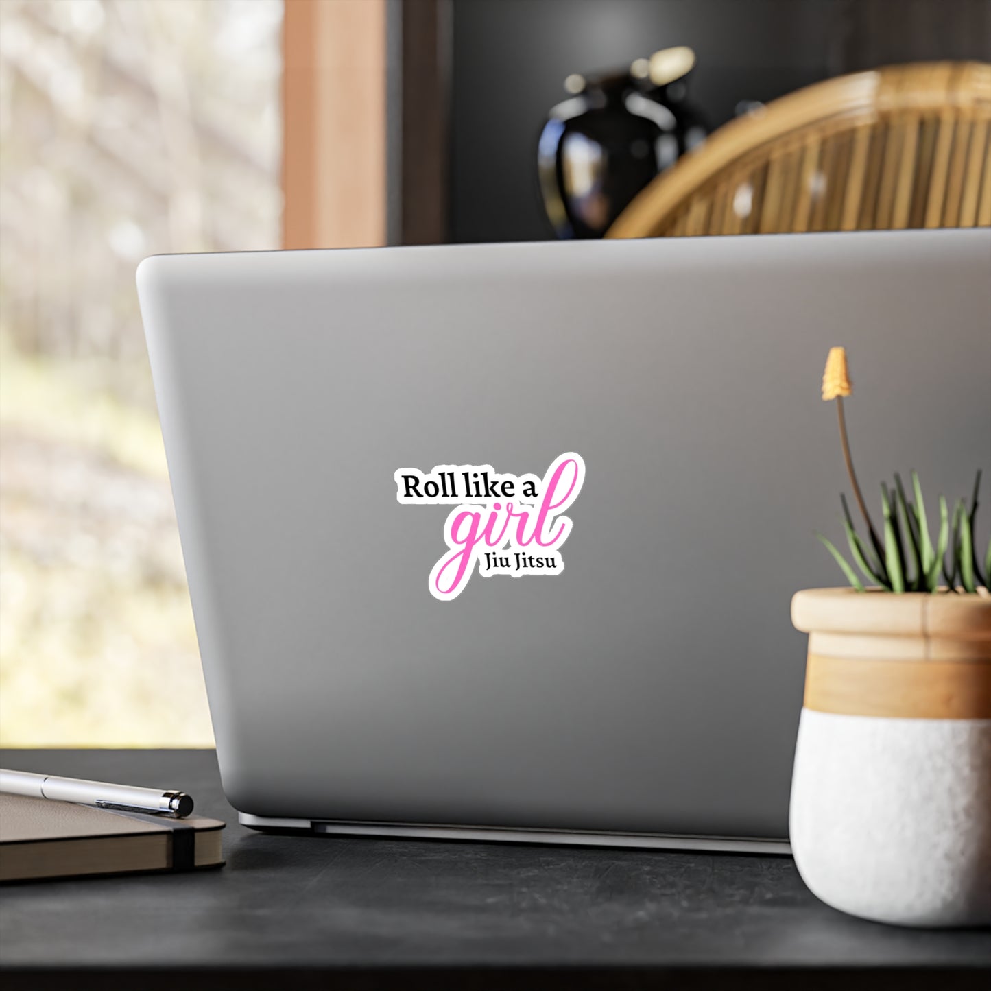 Roll Like A Girl Kiss-Cut Vinyl Decals