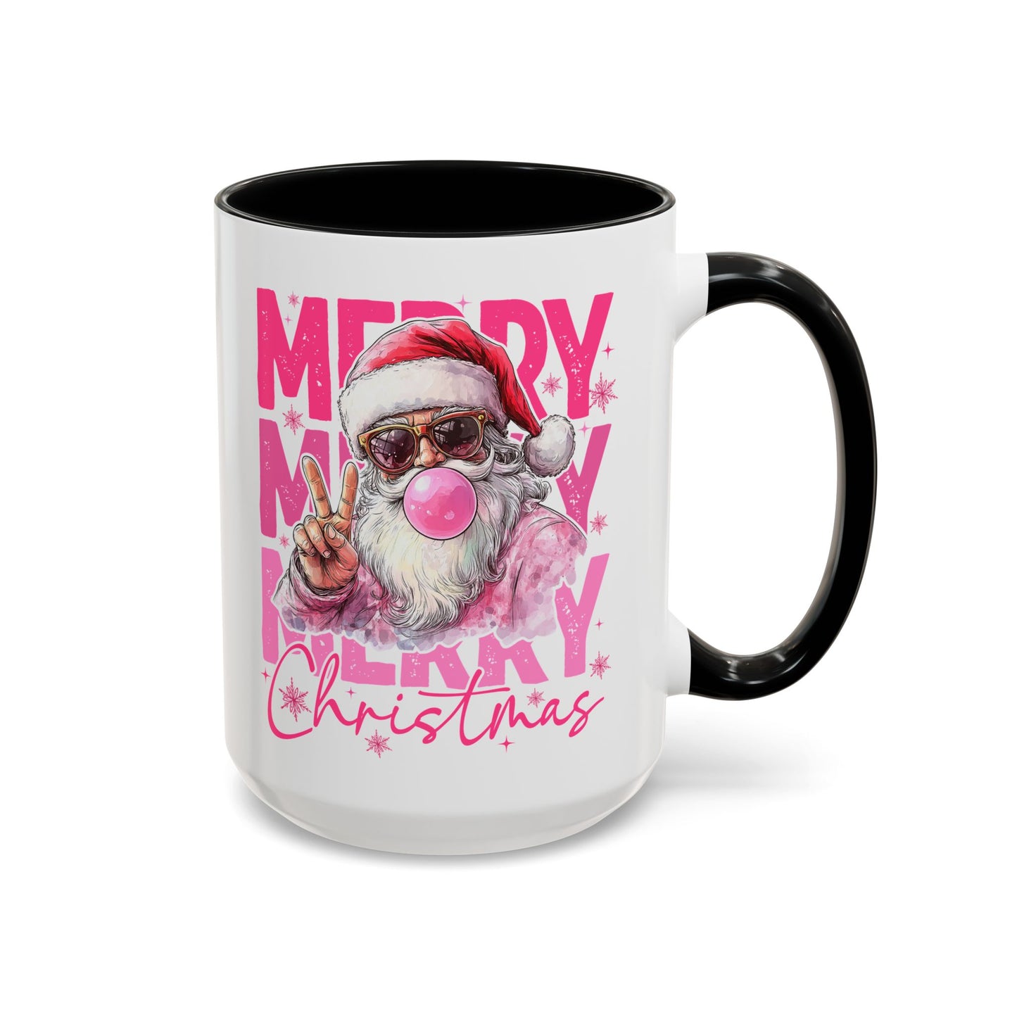 Merry Christmas Santa Accent Coffee Mug (11, 15oz)