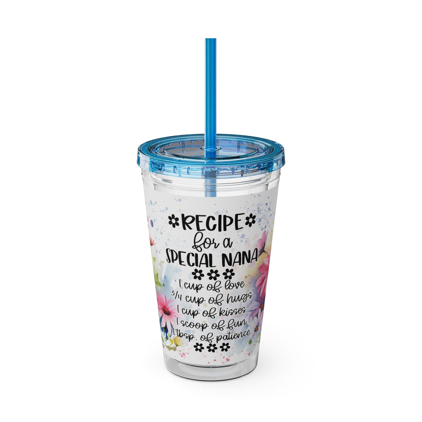 Nana Sunsplash Tumbler with Straw, 16oz