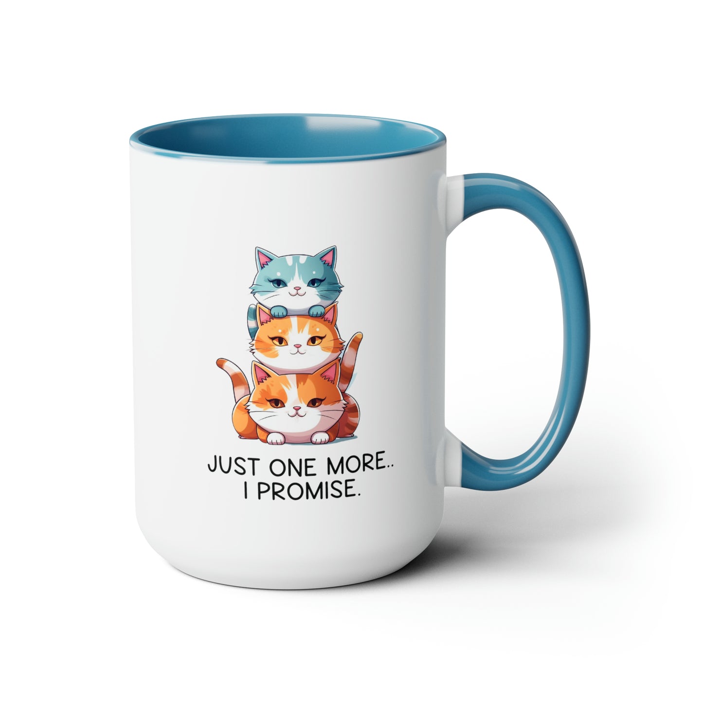One more Cat Two-Tone Coffee Mugs, 15oz