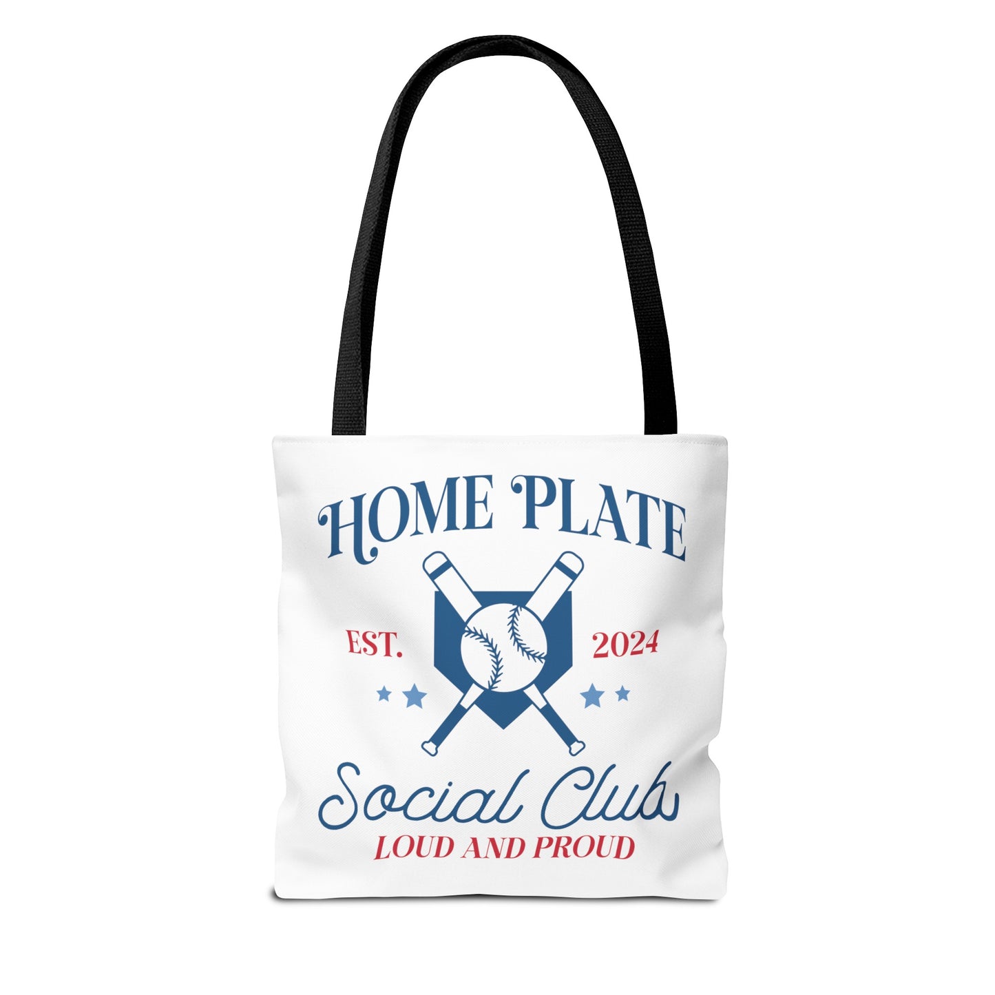 Home Plate Social Club Tote Bag (AOP)