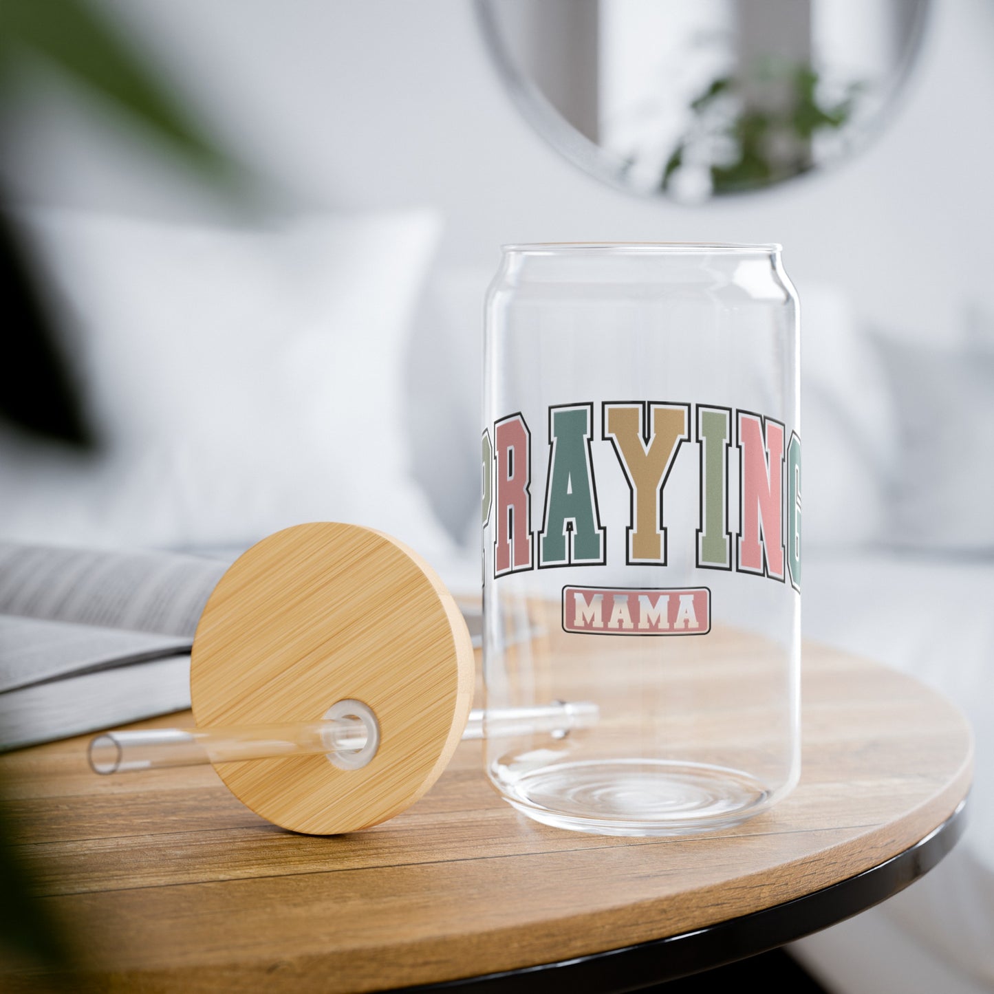 Praying Mama Sipper Glass, 16oz