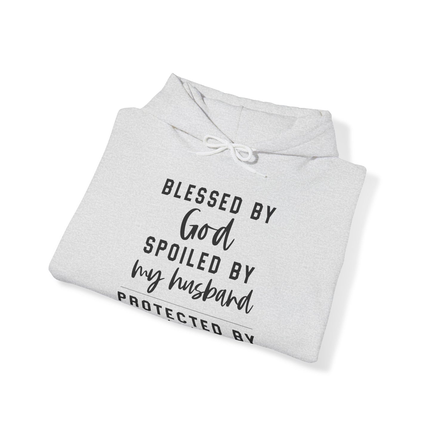Protected by Both Unisex Heavy Blend™ Hooded Sweatshirt