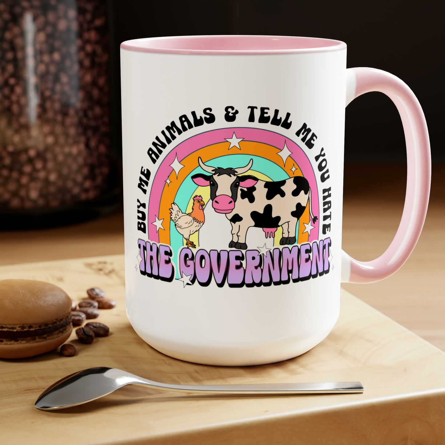 Buy Me Animals Two-Tone Coffee Mugs, 15oz