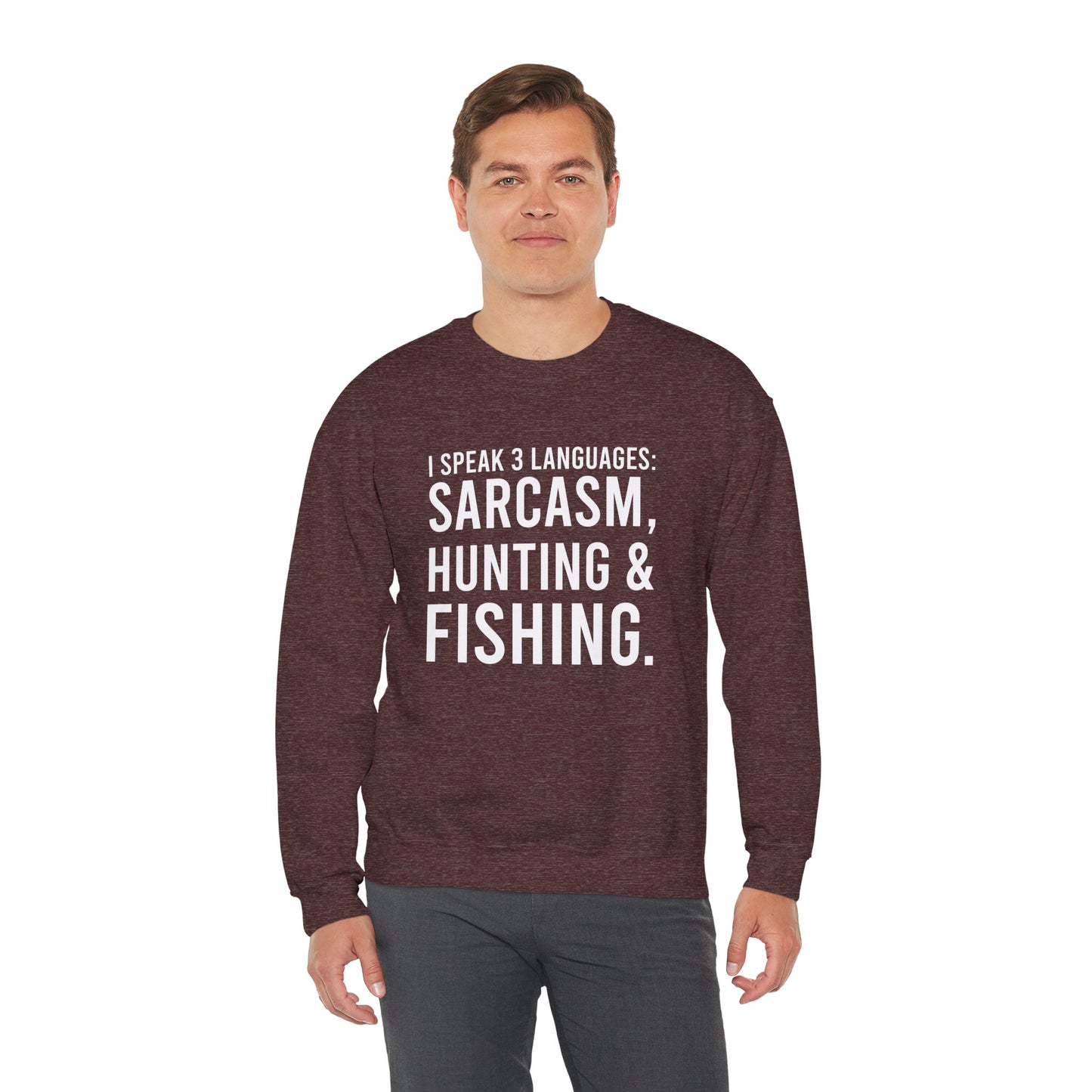 3 languages Unisex Heavy Blend™ Crewneck Sweatshirt
