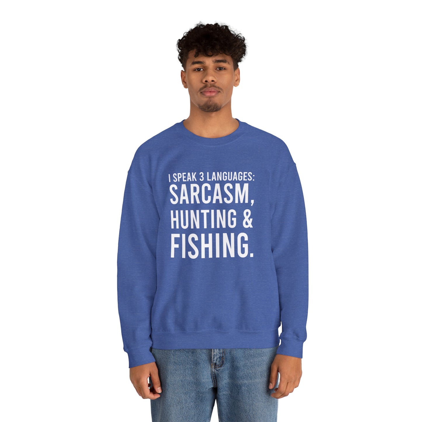 3 languages Unisex Heavy Blend™ Crewneck Sweatshirt