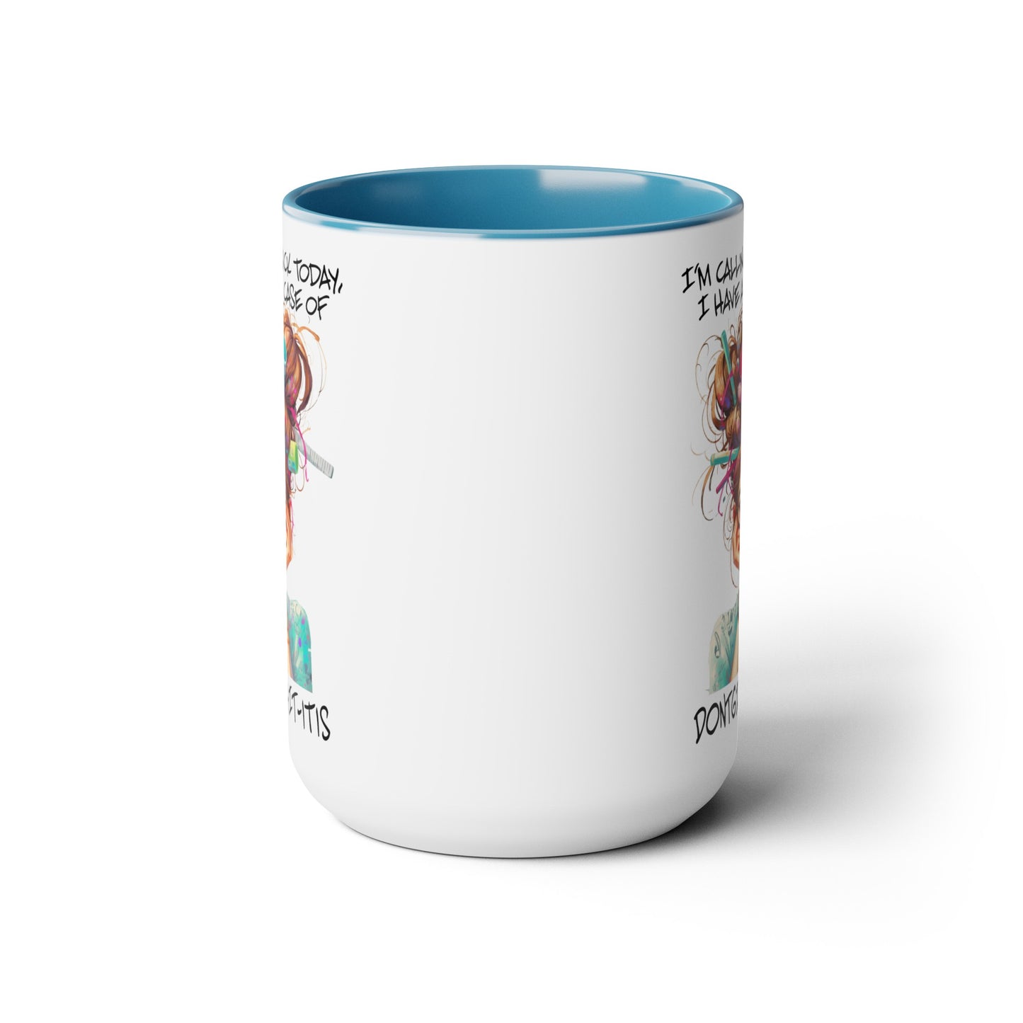 Calling In Sick Two-Tone Coffee Mugs, 15oz