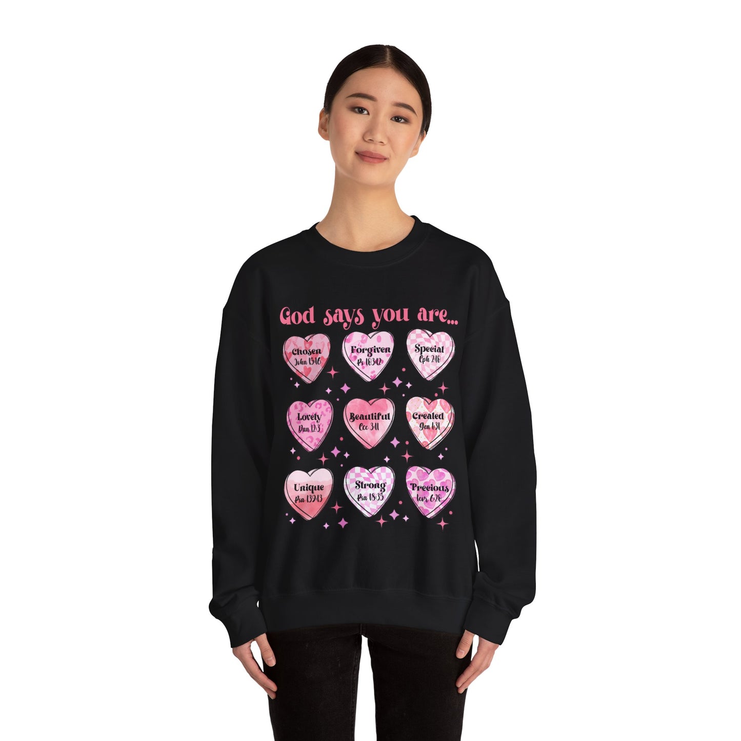God Says Unisex Heavy Blend™ Crewneck Sweatshirt