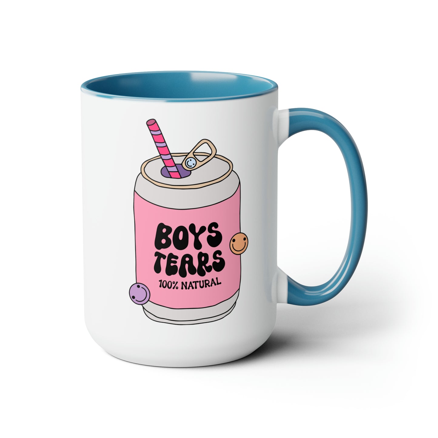 Boys Tears Two-Tone Coffee Mugs, 15oz