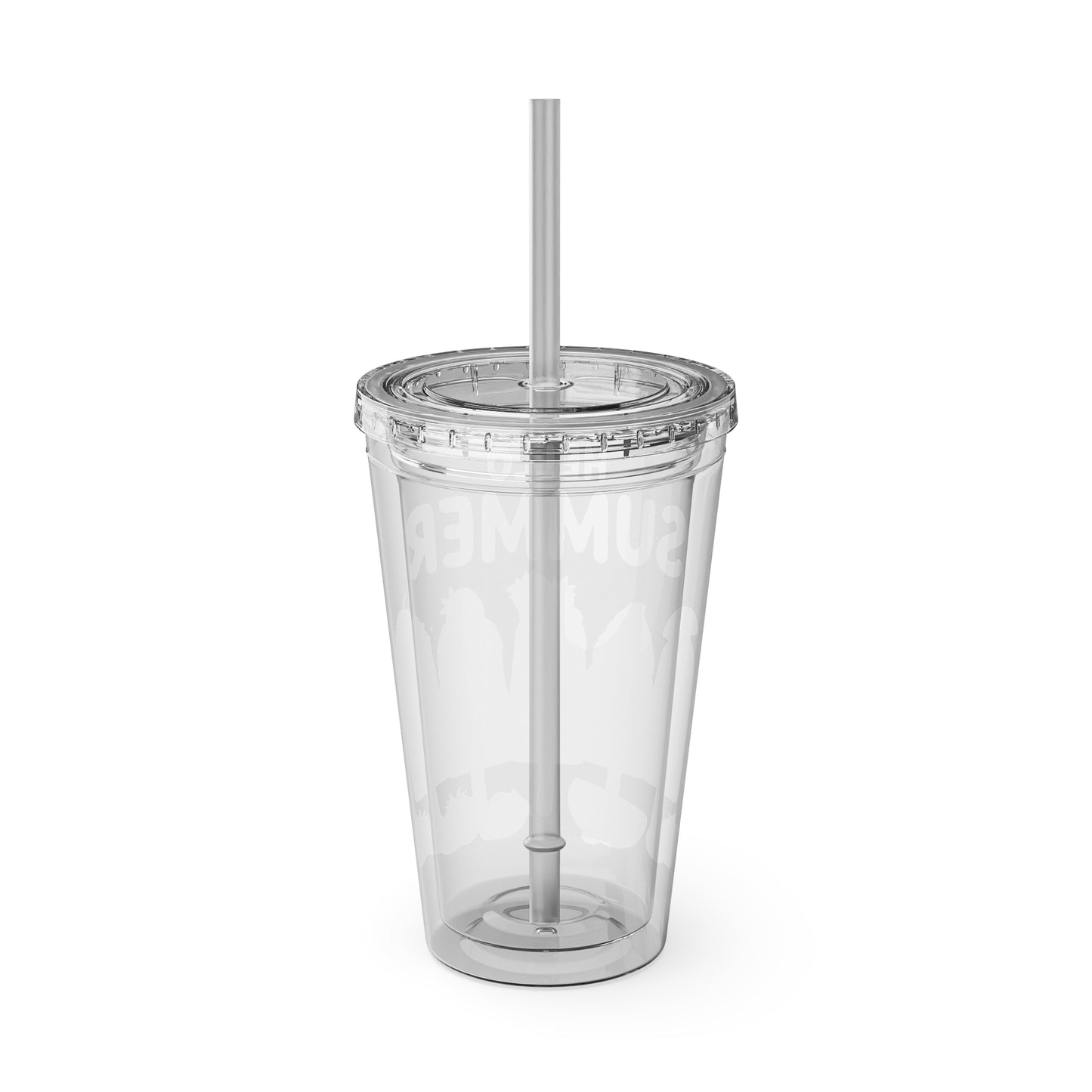 Hello Summer Sunsplash Tumbler with Straw, 16oz
