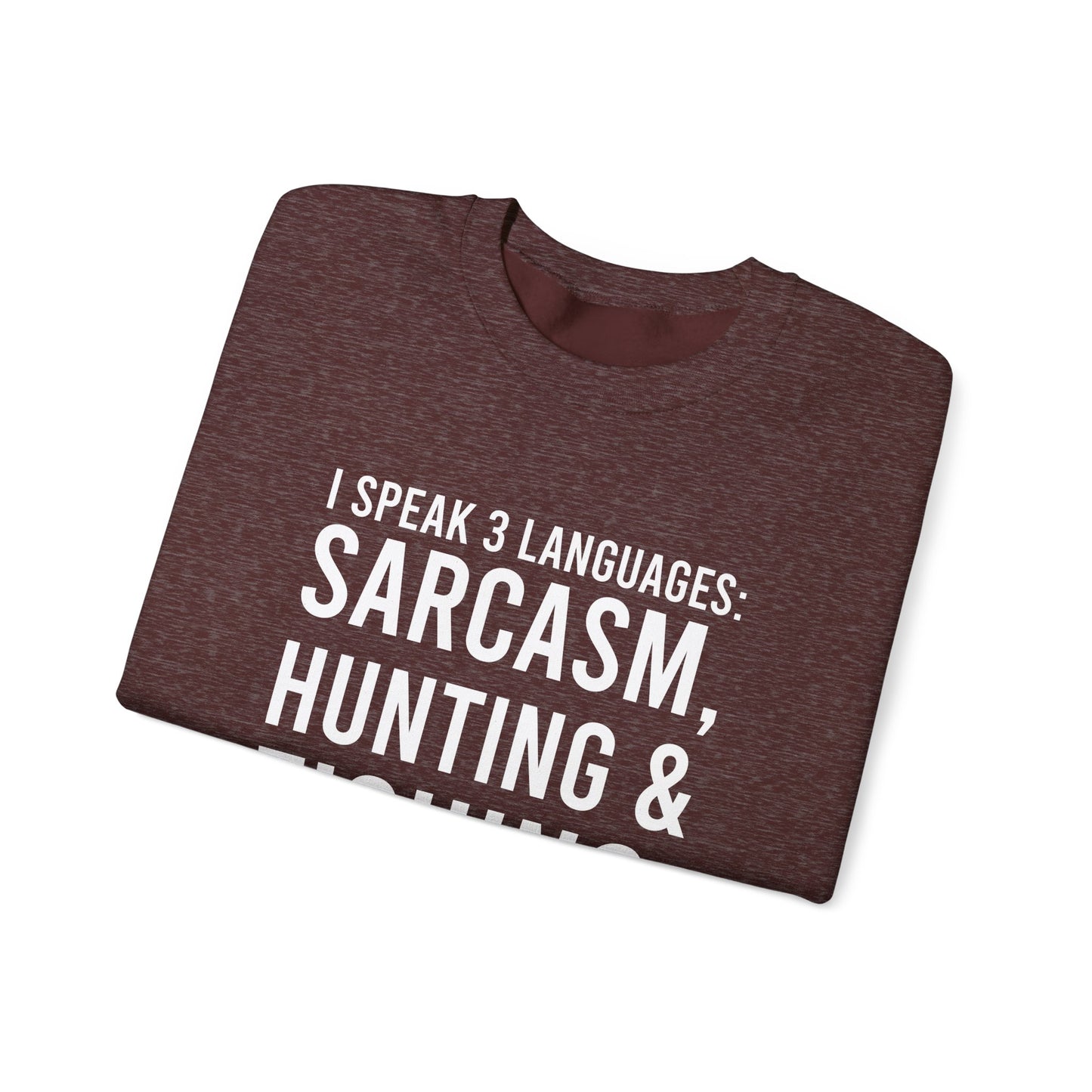 3 languages Unisex Heavy Blend™ Crewneck Sweatshirt