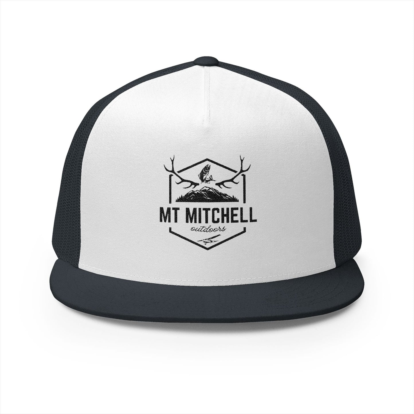 Embroidered 5 Panel Trucker Cap - MT MITCHELL Outdoor Style