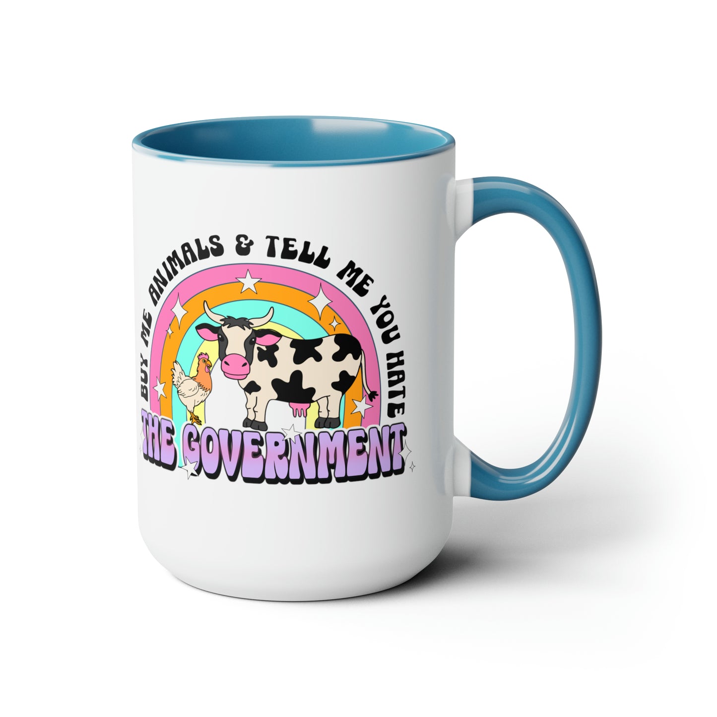 Buy Me Animals Two-Tone Coffee Mugs, 15oz