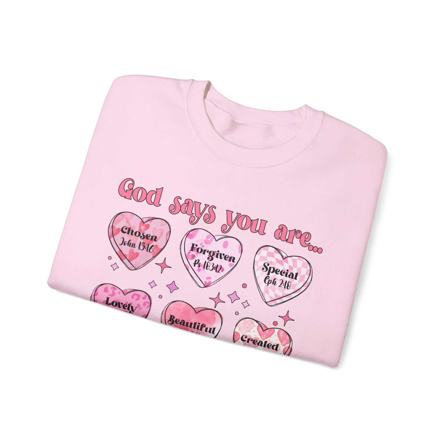 God Says Unisex Heavy Blend™ Crewneck Sweatshirt