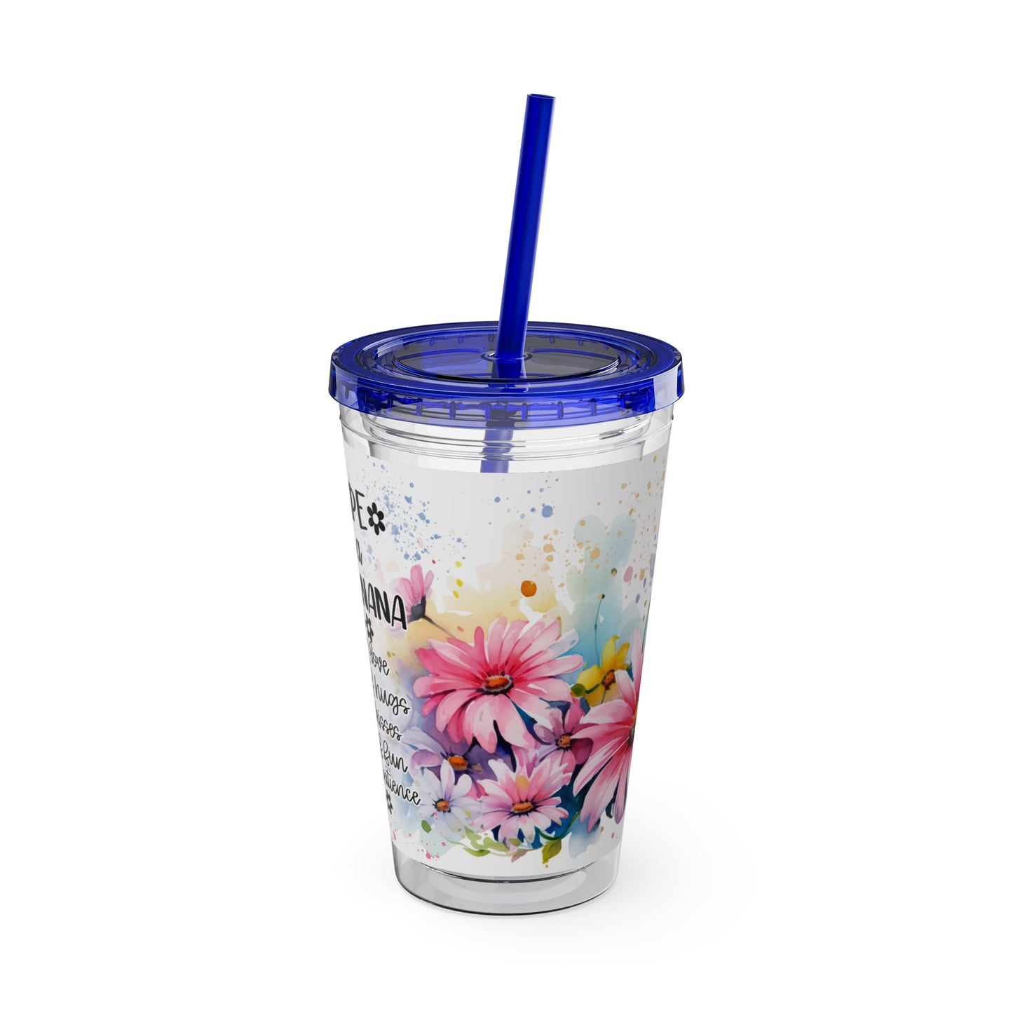 Nana Sunsplash Tumbler with Straw, 16oz