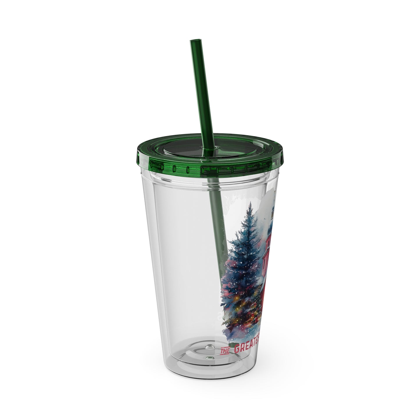 The Greatest Gift Sunsplash Tumbler with Straw, 16oz