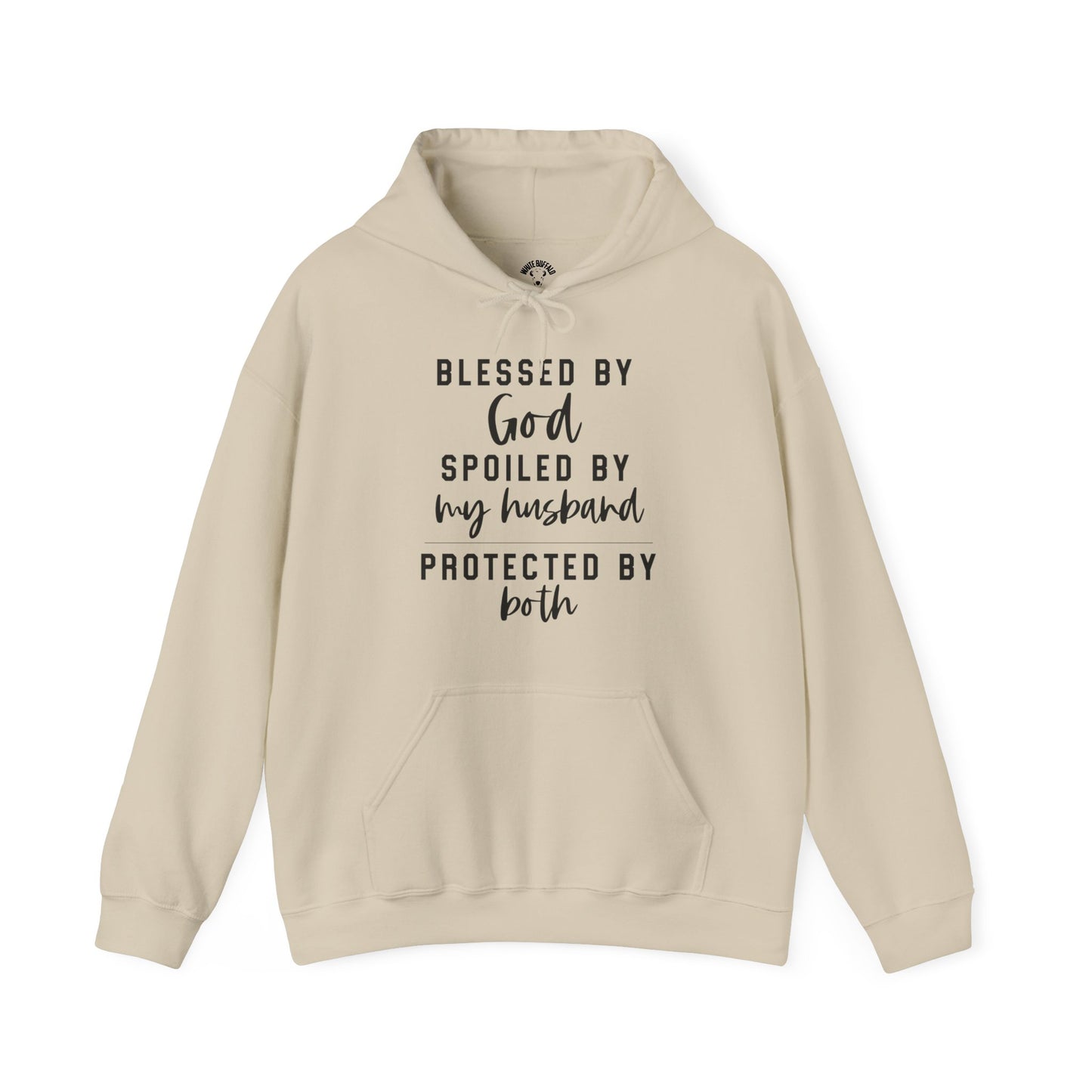 Protected by Both Unisex Heavy Blend™ Hooded Sweatshirt