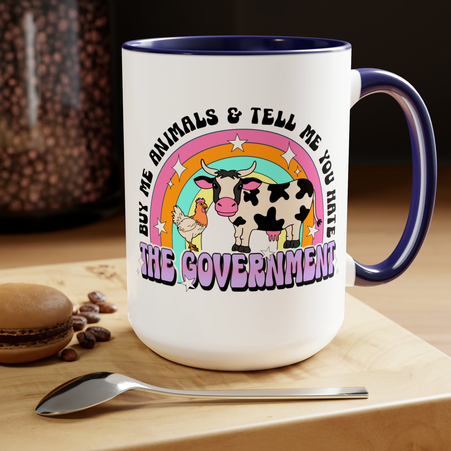Buy Me Animals Two-Tone Coffee Mugs, 15oz