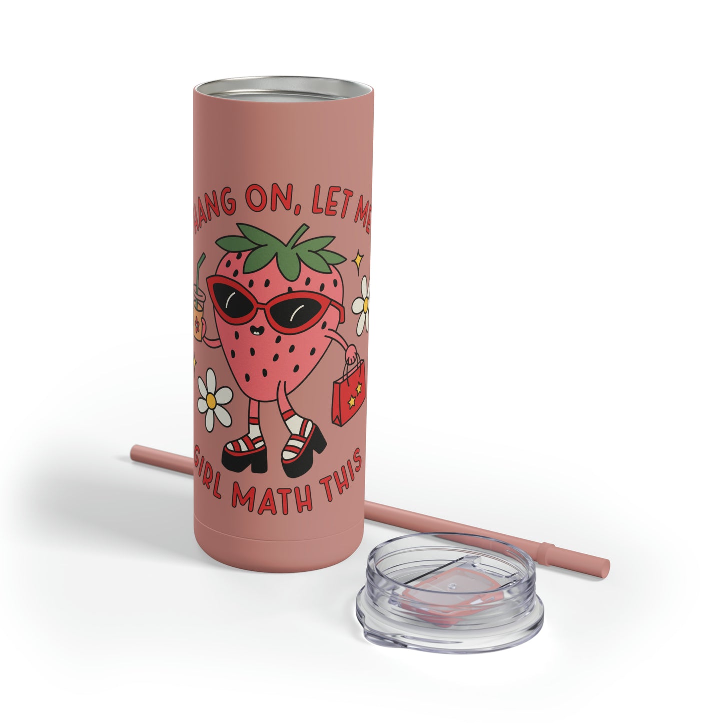Girl Math Maars Maker Skinny Matte Tumbler, 20oz