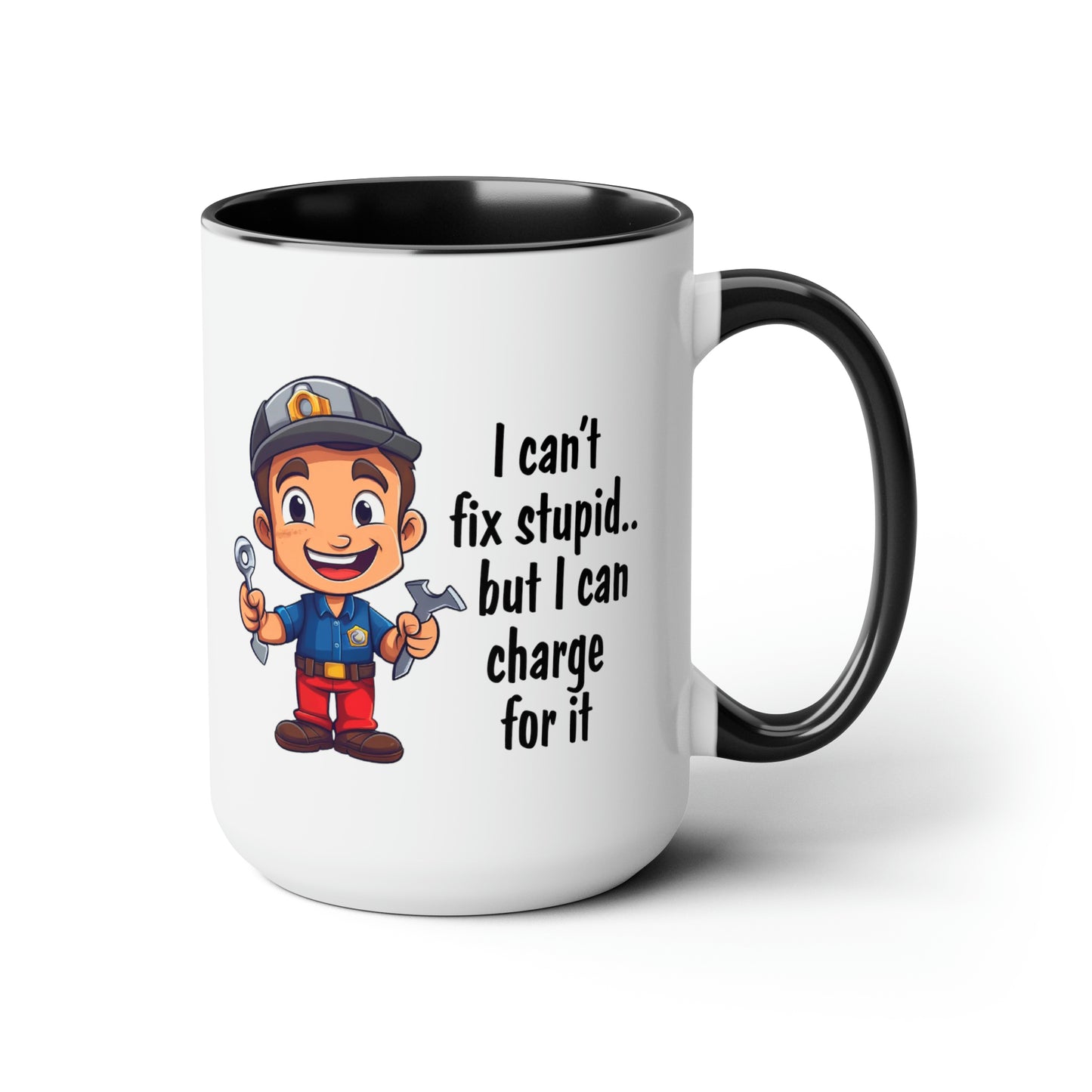 Two-Tone Coffee Mugs, 15oz