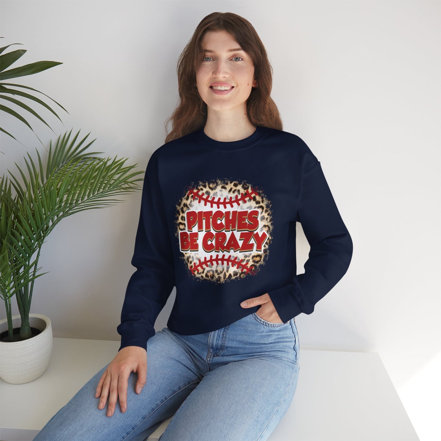 Pitches be Crazy Unisex Heavy Blend™ Crewneck Sweatshirt