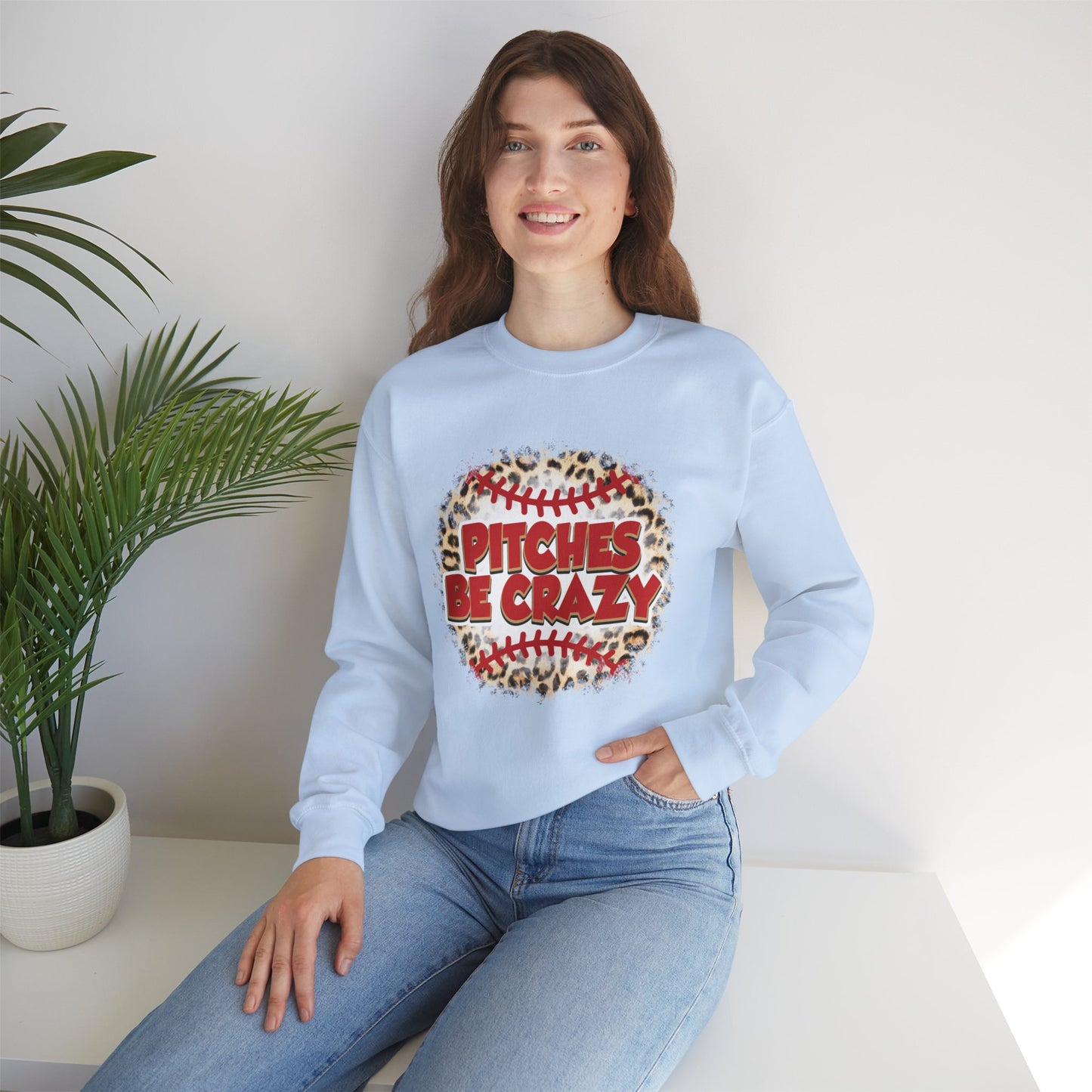 Pitches be Crazy Unisex Heavy Blend™ Crewneck Sweatshirt