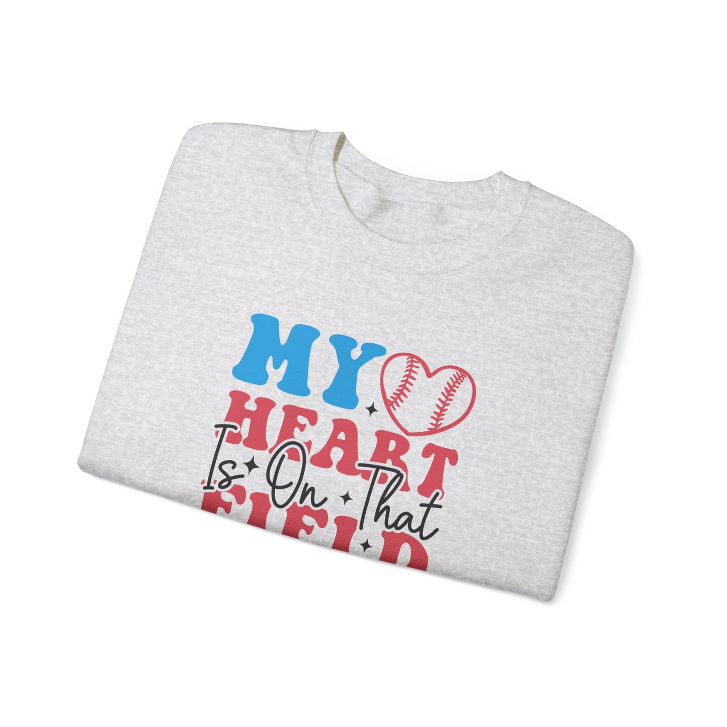 Heart is on that Field Unisex Heavy Blend™ Crewneck Sweatshirt