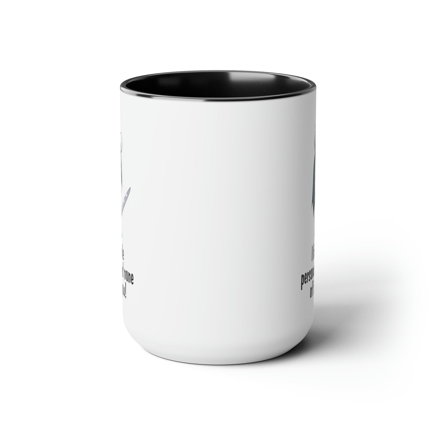 Multiple Personalities Two-Tone Coffee Mugs, 15oz