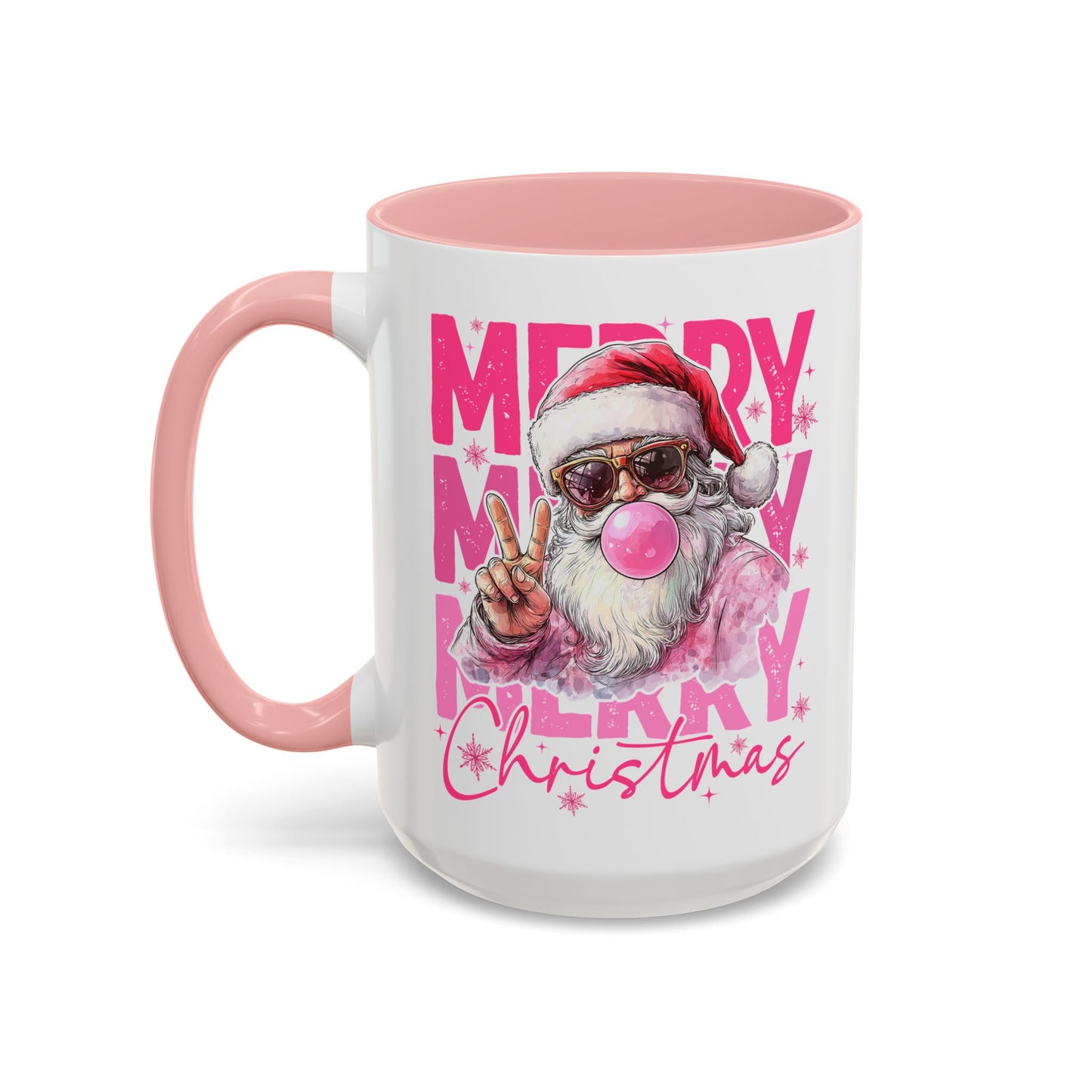 Merry Christmas Santa Accent Coffee Mug (11, 15oz)