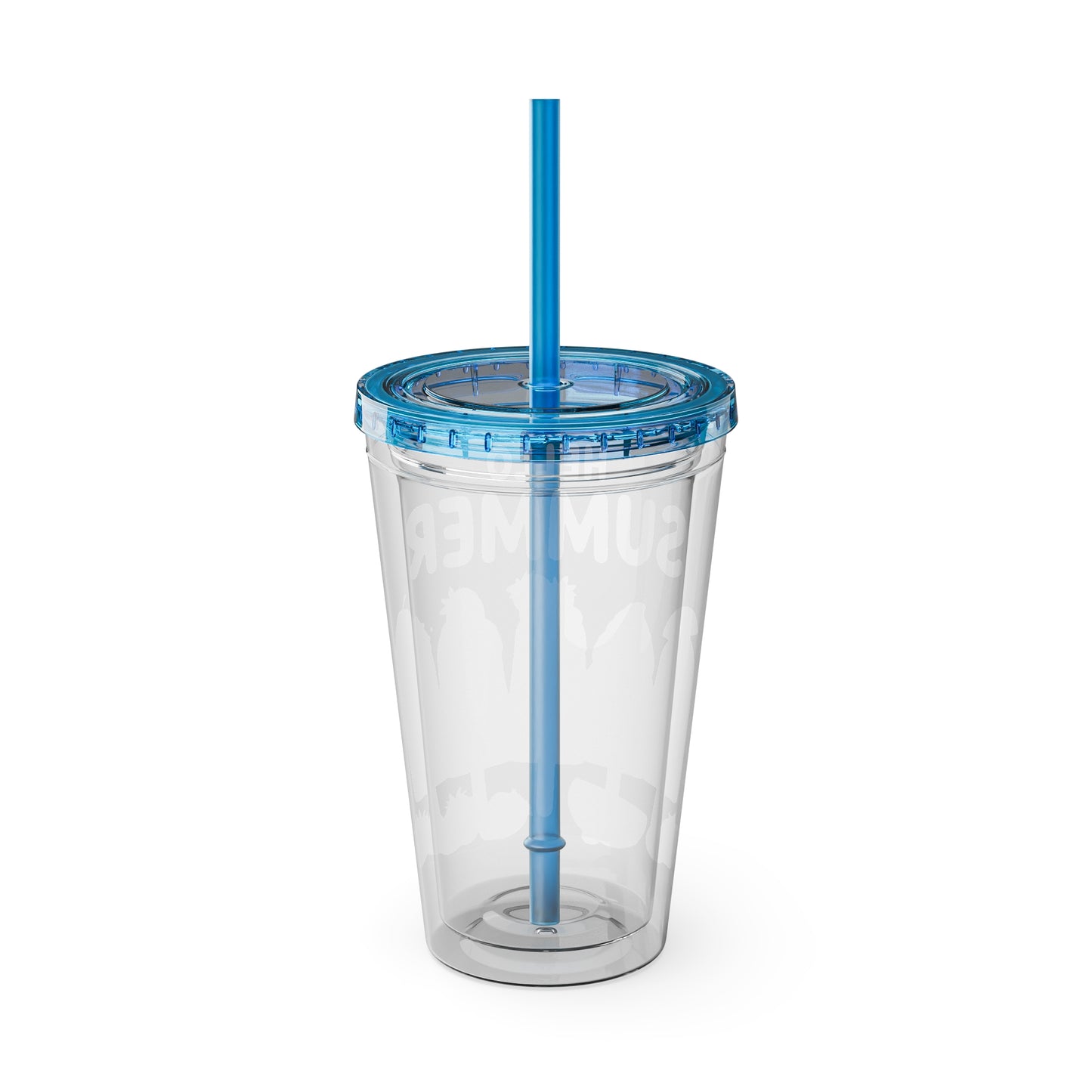 Hello Summer Sunsplash Tumbler with Straw, 16oz