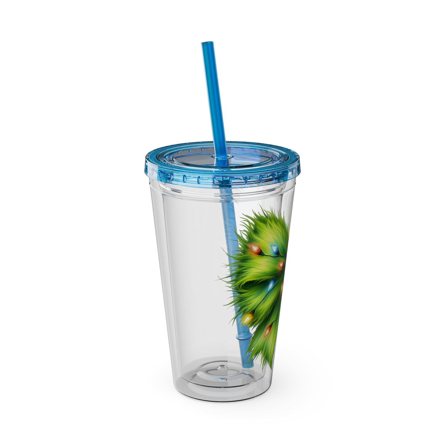 Grinch Bow Sunsplash Tumbler with Straw, 16oz