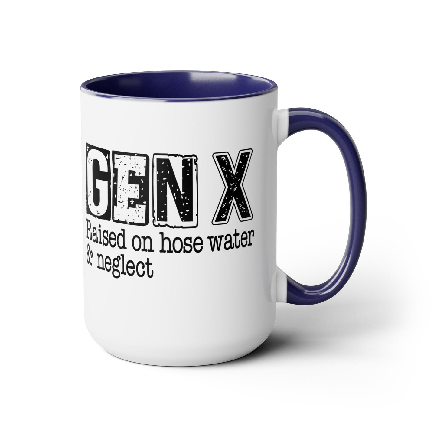 Gen X Two-Tone Coffee Mugs, 15oz