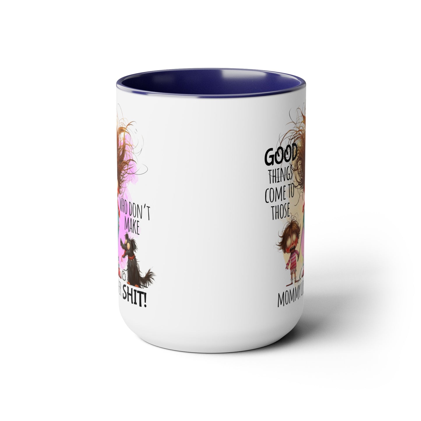 Mom Two-Tone Coffee Mugs, 15oz